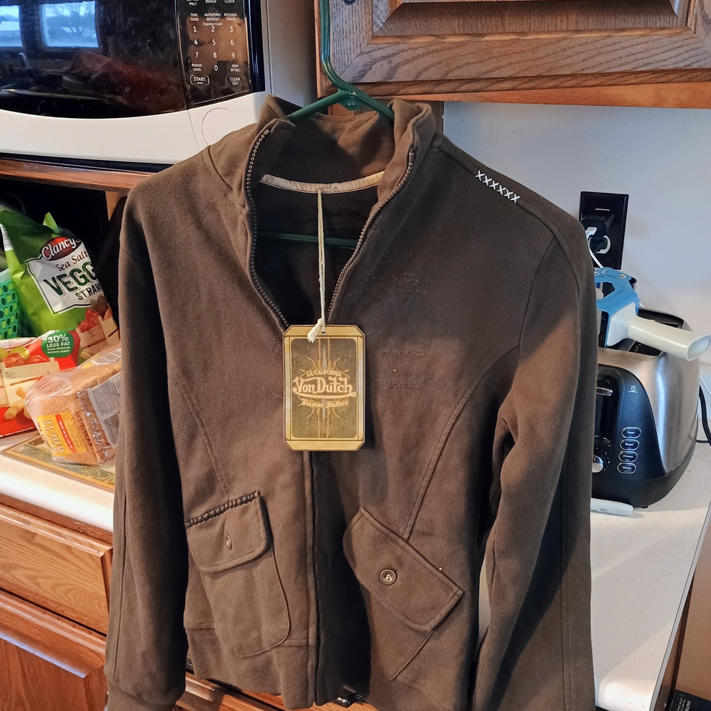 Von Dutch Women's Vintage Olive Jacket Bin 17